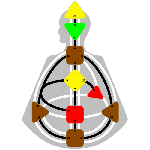 Дизайн Человека — Индивидуальная группа контуров